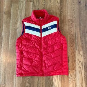 Steamboat Ski Down Vest - Retro - Men’s Medium - Red, White, Blue